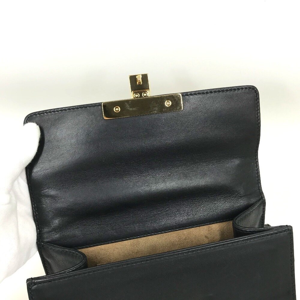 GUCCI Authentic Black Leather Shoulder Bag - Picture 11 of 16